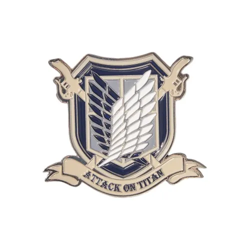 BOOM COMIC Attack on Titan Металлическая брошь Freedom Wings Брошь Levi
