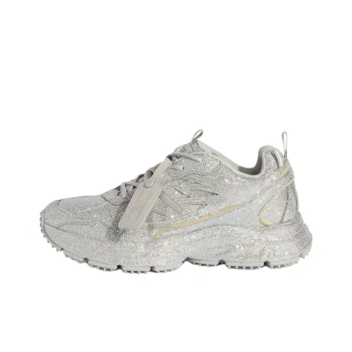 OFF Белый BE Правая сторона Спина Низкий Топ Повседневная обувь Мужская Серебряный