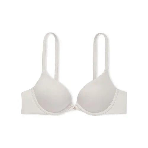 Victoria's Secret Центральная часть By PUSH Вверх Гладкий Бюстгальтер Серебряный Жемчужный Бюстгальтер Women's Silver Жемчужный