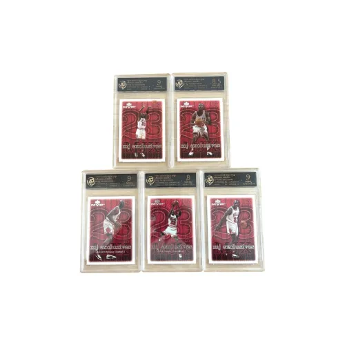 Верхняя Дека 1999 Майкл Джордан Быки Баскетбол GOD MVP Коллекция Игрок Карта One Набор Сертифицированных Карточек 5 шт