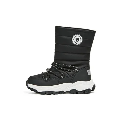 TARANIS Противоскользящие детские ботинки черного цвета для малышей