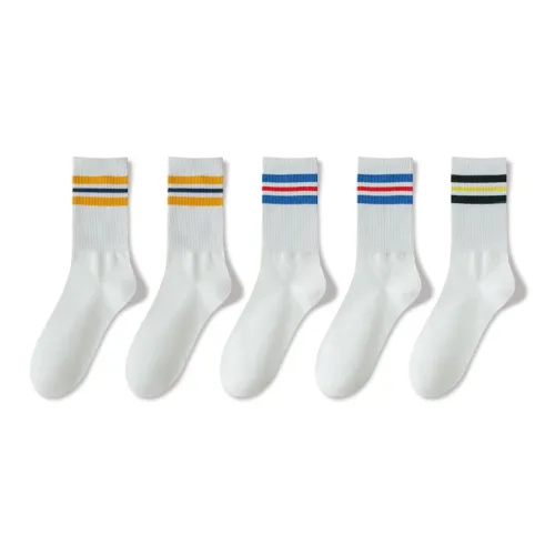 JIAZINI Колено Высокие Носки Женские упаковка из 5 пар