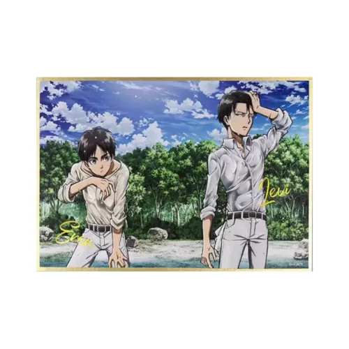 BOOM COMIC Эрен Йегер Леви Акерман Элвин Смит Атака титанов S1 Craft Леви MIKASA Арт-принты аниме