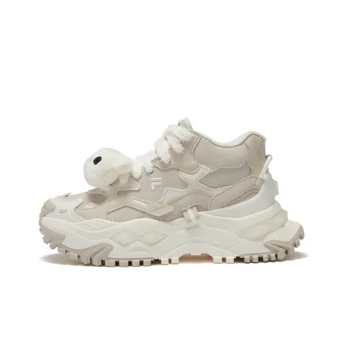 FILA FUSION Бьянко MID Топ Casual Женский Кокосовое Молоко Белый Коричневый