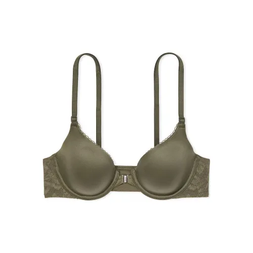 Victoria's Secret Центральная часть Adaptive Легко Подкладанная Передняя часть Полное Покрытие Co Бюстгальтер Женские Оливковый
