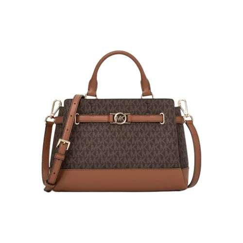 MICHAEL KORS Покрытый холст Сумка Маленькая Женская Коричневая