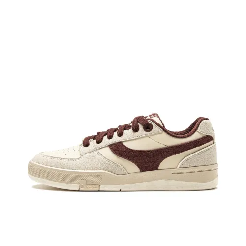 LiNing Slip-resistant Abrasion-resistant Low-top Skateboard Shoes Women's Beige Red LiNing Противоскользящие Износостойкие Низкие Кроссовки для Скейтбординга Женские Бежево-Красные