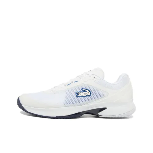 LACOSTE Износостойкие Низкие Кроссовки для тенниса Мужские Белые и Синие