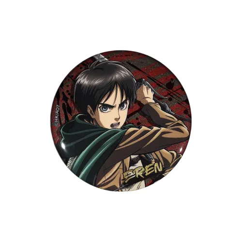BOOM COMIC Attack on Titan S1 Collection Badge Levi Eren Jaeger Official Valley Badges