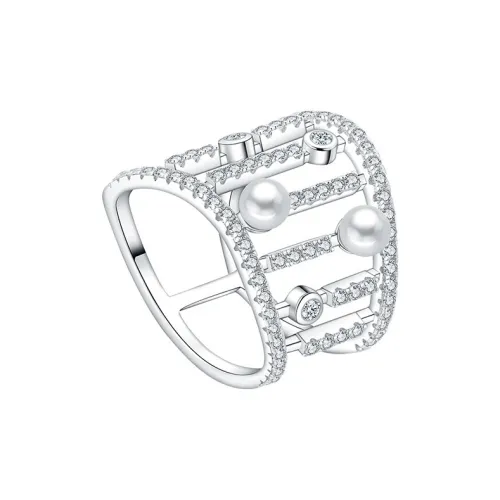 BABYBEI Shell Pearl Rings Women's