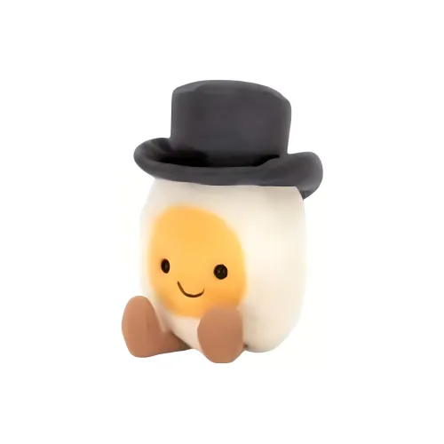 JELLYCAT Interesting Food Groom Вареное яйцо Куклы Плюшевая кукла Высота в сидячем положении 15 см