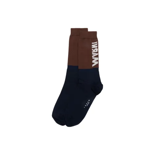 MARNI 1 пачка Оксфорд Синий Мужской MID Носки до икры