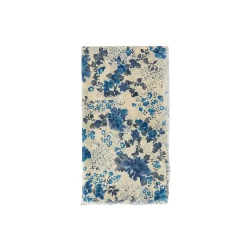 Loro Piana Кашемир Вязаные Шарфы Женские Синие