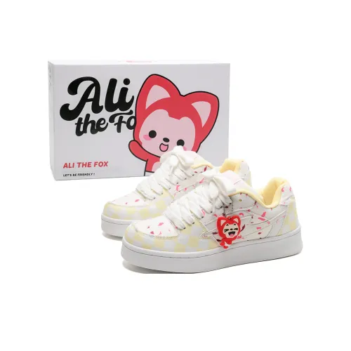 Али Тх Фокс Slip-Resistant Abrasion-Resistant Lightweight Breathable Скейтборд Кроссовки Low Top Unisex Box Included