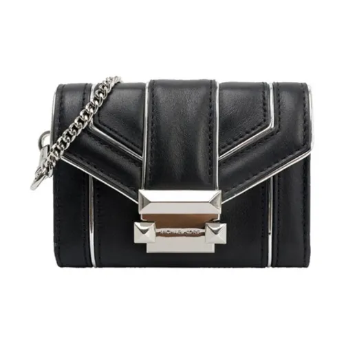 MICHAEL KORS Сумка из кожи 3 в 1 сумка через плечо сумка через плечо кошелек для монет мини женский черный