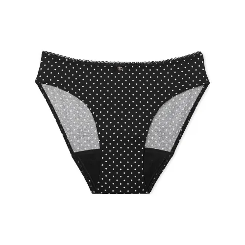 Victoria's Secret Центральная часть By Victoria Гладкий Период Бикини Шорты Точка Нижнее белье Женские 1 упаковка Черный