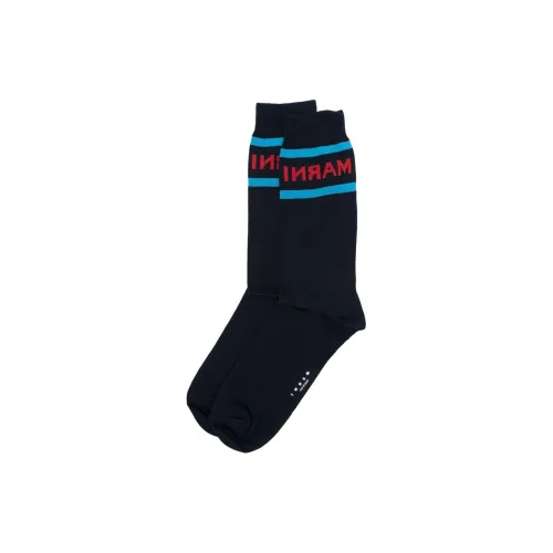 MARNI 1 пачка Морской синий Мужской MID Носки до икры