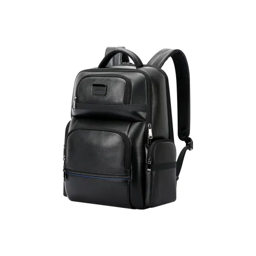 BOPAI Тело Коровья Кожа Carry Рюкзак Мужской Черный