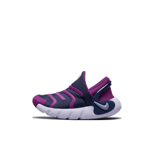 Nike Dynamo 2 EasyOn Slip Resistant Abrasion Resistant Low Top Kids Lifestyle Shoes Purple Blue White Baby Найк Динамо 2 EasyOn противоскользящий устойчивый к истиранию низкий топ детские повседневные кроссовки фиолетовый синий белый для малышей