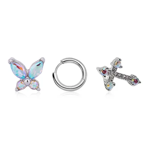 Yab Титановые и стальные серьги-гвоздики унисекс