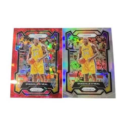 PANINI Lakers Legend Шакил О'Нил 'Big Shark' Prizm Collection Серебряный Hologram Красный Parallel Звезда Card Rare