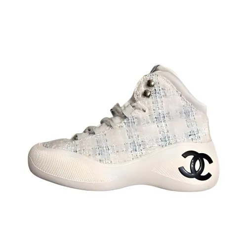 CHANEL 22N Амортизация Износостойкий Высокий Топ Casual Женский Бежевый