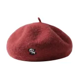 Цветочный бордовый