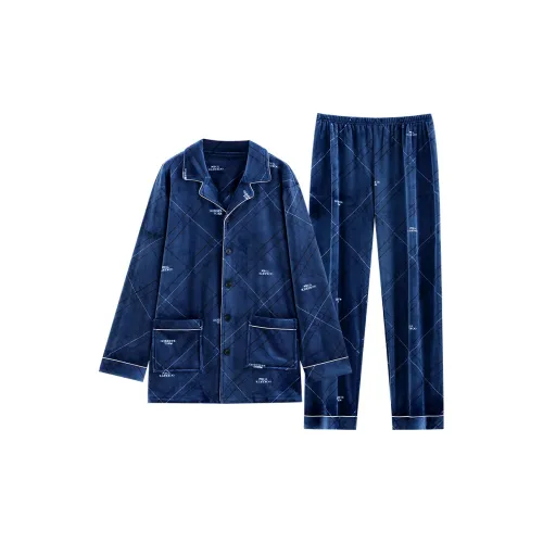 UAVAE ZJ LZS94027 Синий Мужской Пижамные комплекты