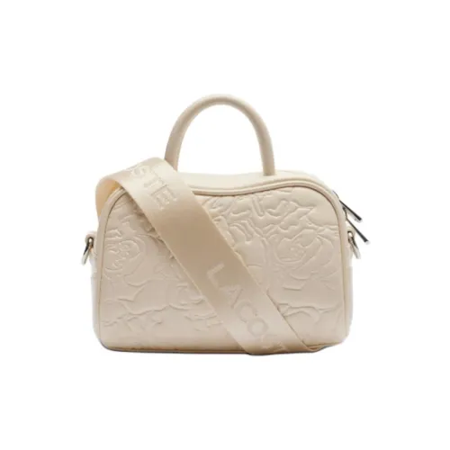 LACOSTE Кожа Сумка через плечо Сумка Мини Женская Экрю