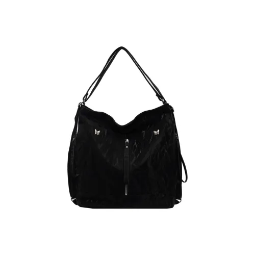 morellybear ПУ (полиуретан) Сумка-тоут Рюкзак Сумка через плечо Стандартная Женская Черный Экрю Синий Серебряный Зеленый