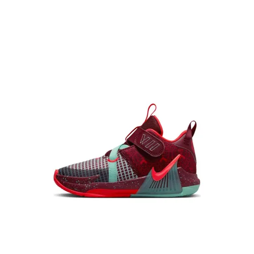 Nike Witness 7 Детские баскетбольные кроссовки MID Топ Красный/зеленый Для дошкольников