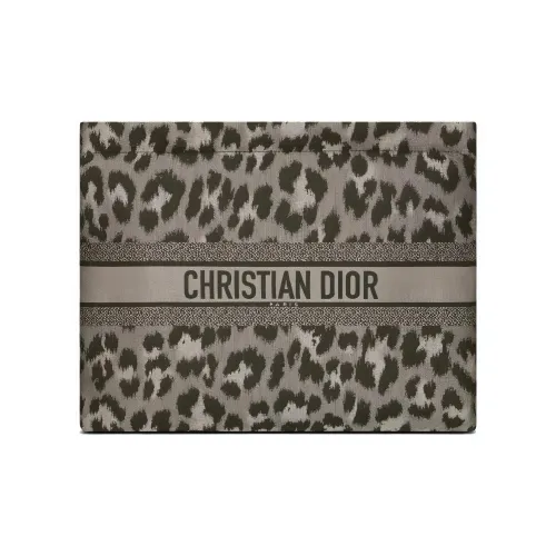 DIOR DiorTravel Технологичная ткань Клатч Монета Кошелек Сумка через плечо Женская Серый