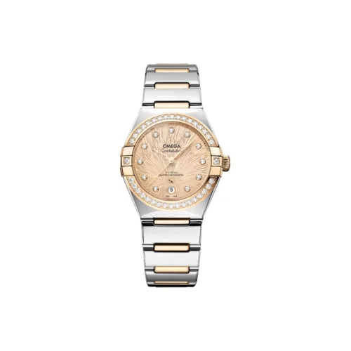 OMEGA Автоматический Механический Movement Женские Часы 29 мм Золотой