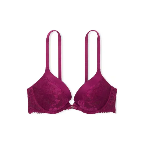 Victoria's Secret Центральная часть By PUSH Вверх Кружево Чашка Бюстгальтер Сливовый Rouges Бюстгальтер Женские Сливовый Руж
