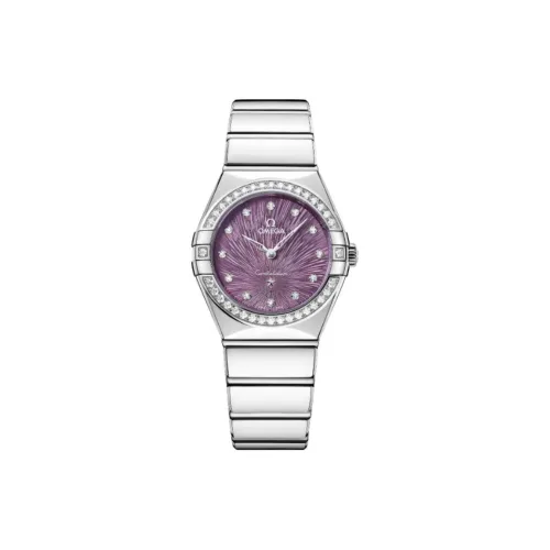 OMEGA Quartz Движение Женские Часы 28 мм Фиолетовый