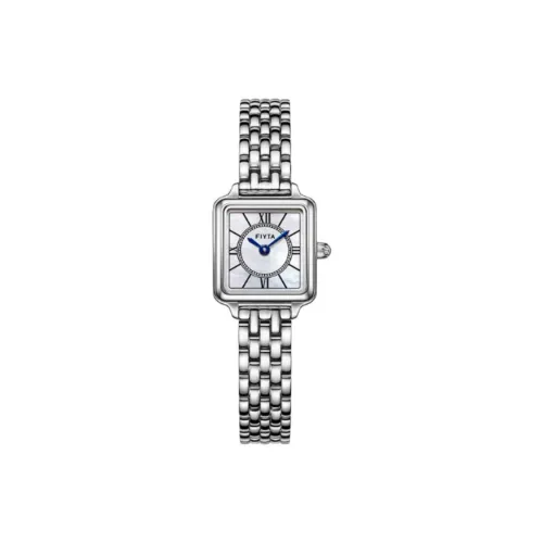 FIYTA Terre Кварцевый механизм нержавеющая сталь ремешок женские часы белый циферблат