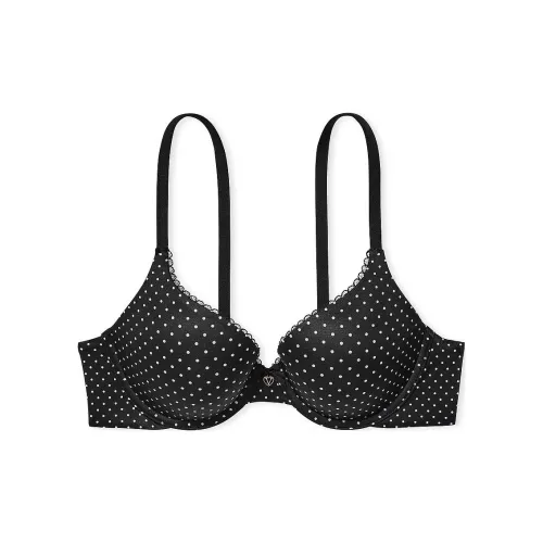 Victoria's Secret Центральная часть By Perfect Форма PUSH Вверх Гладкий BD Бюстгальтер Женские Черная точка