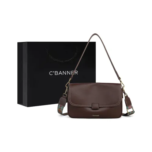C°BANNER Спилок коровьей кожи с синтетической кожей сумка на плечо обычный женский кофе