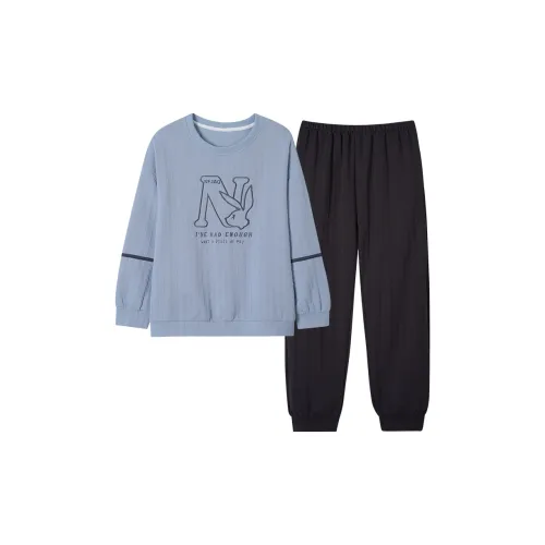 Mulong Family Пижамный комплект Женский Королевский синий