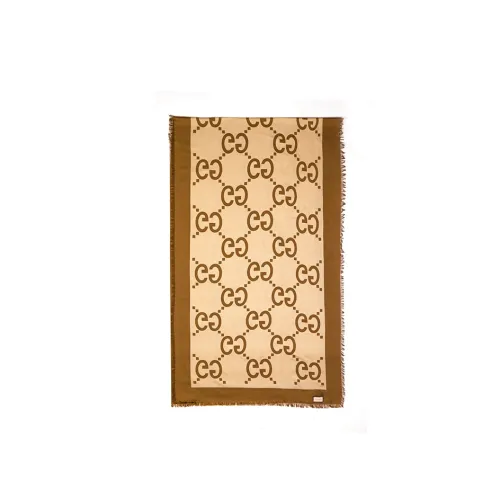 GUCCI G Series Шелковые шарфы Коричневый Женские