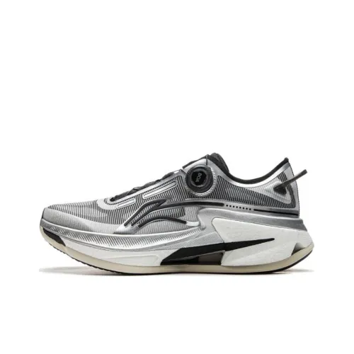 LiNing Liuliu 8 PRO противоскользящие устойчивые к истиранию низкий топ беговые кроссовки мужские серый черный белый