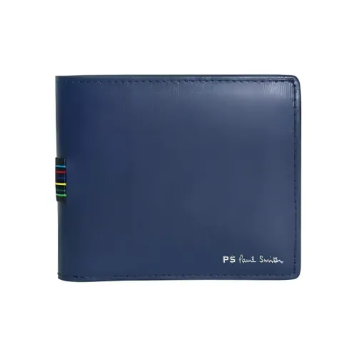 Paul Smith Кожа Кошелек Унисекс Морской Синий