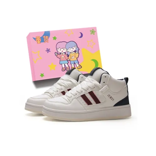 LIANGHUO Высокие кроссовки для скейтбординга Женские Белые Синие Красные Коробка включена