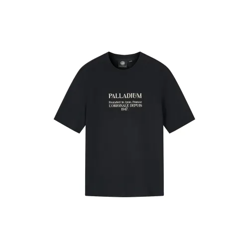 Палладий T-рубашка унисекс свинцово-черного цвета