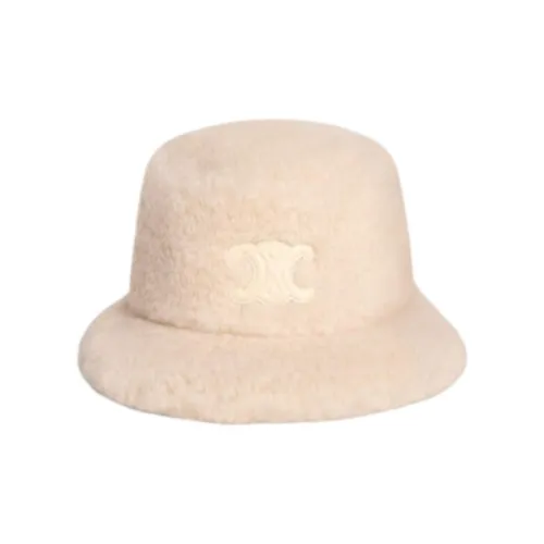 CELINE Шляпы ведра из шелка тутового дерева Женские Естественный цвет