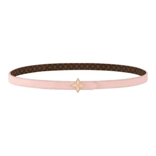 LOUIS VUITTON Кожаные ремни Женские Розовый Ширина 1,5 см