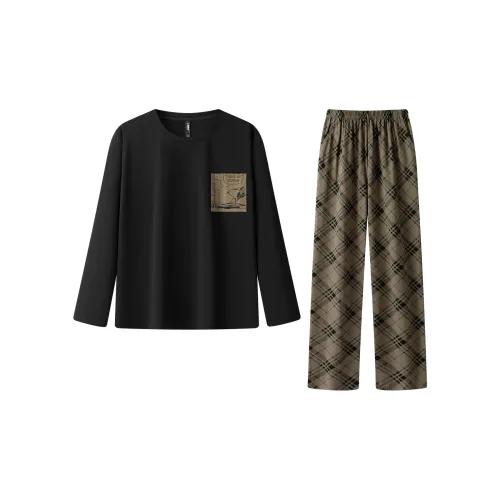 Gongdie X SNOOPY Pajama Комплект Мужской Коричневый