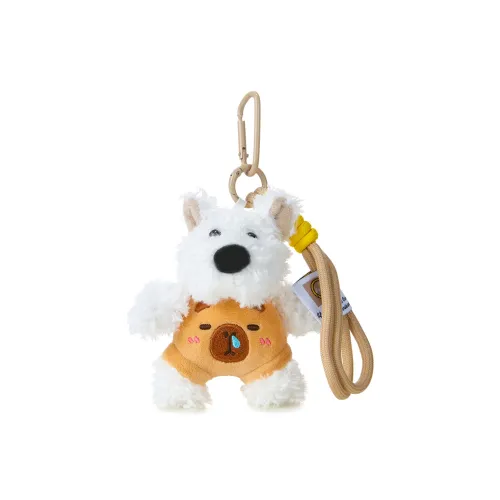 Bowl Мультяшный Вест-хайленд Белый Терьер Щенок Кукла Плюшевая Подвеска 11 см Высота