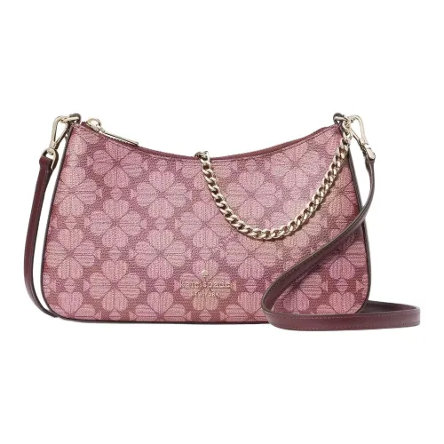 Kate Spade Цветочный дизайн Поливинилхлорид Сумка Сумка через плечо Сумка через плечо Средний Женская Розовая Красная