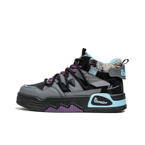 Warrior Casual High Top Темно-серый Черный Мужской